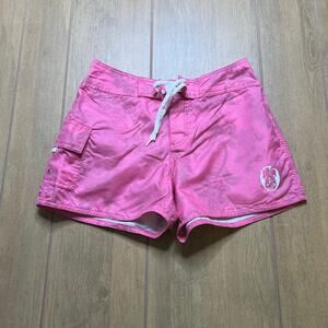 Y2K Roxy Quiksilver Women’s Pink Retro Board shorts size 3 90's 26